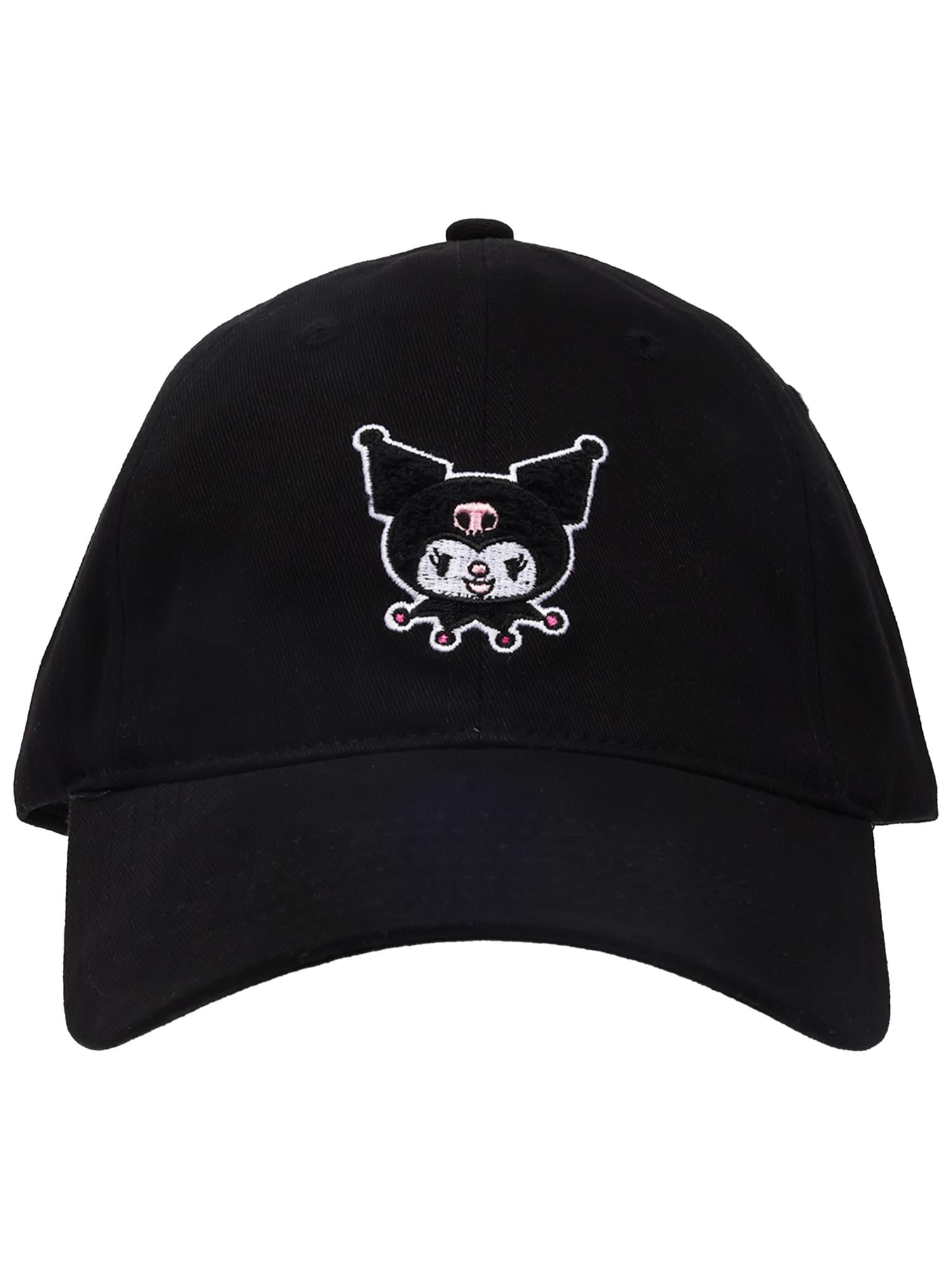 Kuromi Chenille Patch "Dad" Cap, Black, One Size Fits Most