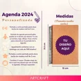 thumbnail image 2 of Agenda 2024 Pro Frase Mejores Amigos Personalizada Regalo F5, 2 of 8