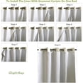 thumbnail image 5 of DriftAway Thermal Insulated Blackout Curtain Liner 2 Panels Each Liner Size 40 Inch by 80 Inch Rings Included, 5 of 7