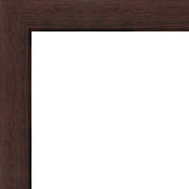 11x17 Flat Dark Brown Wood Frame "The Edge" Thin Great