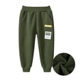 thumbnail image 2 of JIAYUE Boy's Jogger Pants Casual Loose Fit Solid Color Full Length Wide Leg With Casual Athletic Sweatpants For Kids Comfortable Elastic s Playwear Trousers For Child ,1-2 Years, 2 of 7