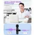 thumbnail image 3 of 2.4GHz Wireless Lavalier Microphone, Portable Mini Mic with High-Quality Materials & Smart Chip for Audio/Video Recording, 3 of 8