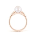 thumbnail image 2 of ANGARA Solitaire Japanese Akoya Cultured Pearl Dome Ring in 14K Rose Gold for Women | June Birthstone, Birthday, Anniversary, Jewelry Gift for Women | Pearl Ring, 2 of 8