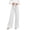 White, variant on Tqcoqu Women's High Waisted Wide Leg Lounge Pants, Lightweight Loose Work Elastic Casual Outfits Trousers with Pockets