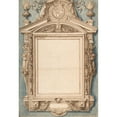 thumbnail image 2 of Etienne Martellange 14x18 Gold Ornate Wood Frame and Double Matted Museum Art Print Titled - Design for the Frame of a Funerary Plaque with the Coat of Arms of Roger II De Saint Lary, Duc De, 2 of 4