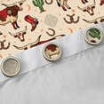 thumbnail image 3 of Feelyou Western Highland Cow Curtains Pack of 2 (42x84 Each), Cartoon Tribal Cactus Curtains Blackout, Rustic Animal Bedroom Curtains, Window Curtains Bedroom Decor, 3 of 5