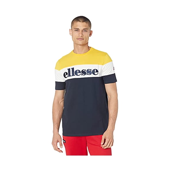 Ellesse Punto T Mens Active Shirts & Tees Size S, Color: Yellow/White/Black