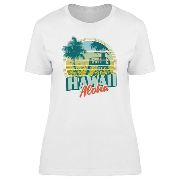 Aloha Hawaii Lifeguard Post T-Shirt Women -Image by Shutterstock, Female Large
