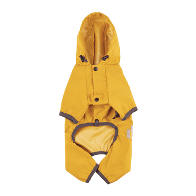 Chubasqueros impermeables para cachorros con capucha para perros pequeños y medianos, Poncho con correa reflectante, chaqueta ligera