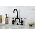 thumbnail image 5 of Kingston Brass KS7995PL English Country Bridge Bathroom Faucet with Brass Pop-up, Oil Rubbed Bronze, 5 of 7