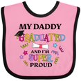 thumbnail image 3 of Inktastic My Daddy Graduated and I'm Super Proud Boys or Girls Baby Bib, 3 of 4