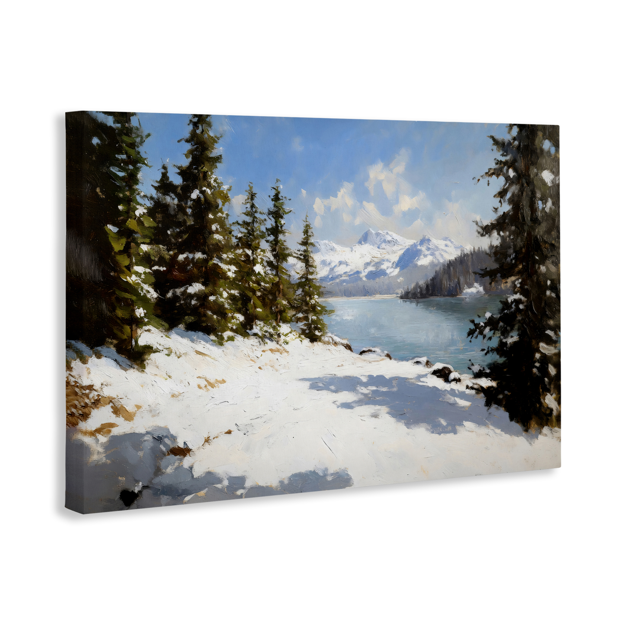 Way Up North Landscape Canvas Wall Art, design by Petal Prints Design
