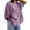 Purple, variant on ManxiVoo Classic Vintage Women's Linen Shirt Relaxed Fit Button Down with Roll Tab Sleeves for Everyday Elegance XXL Size Blue