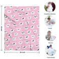 thumbnail image 4 of Pink Halloween Skulls Blanket,Comfortable Soft Flannel Throw Blanket,All Season,Warm Lightweight Blankets for Sofa Bed Couch Living Room Chair,30"x40", 4 of 4