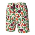 thumbnail image 5 of Kdxio Vegetables Pattern Mens Casual Shorts - Drawstring Summer Beach Sports Shorts for Men, 5 of 9