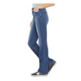 thumbnail image 2 of NYDJ Womens Blue Stretch Zippered Pocketed Distressed Relaxed Straight Leg Jeans 10, 2 of 2