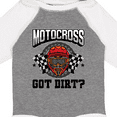 thumbnail image 4 of Inktastic Motocross Dirt Biking Got Dirt Boys or Girls Long Sleeve Baby Bodysuit, 4 of 5