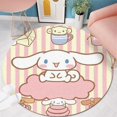 thumbnail image 3 of Sanrio-alfombra redonda con dibujos animados de Cinnamoroll, felpudo antideslizante para dormitorio, decoración del hogar, sala de estar, nueva, 3 of 4