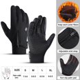 thumbnail image 3 of Guantes deportivos de invierno para escalada, senderismo, ciclismo, esquí, motocicleta, a prueba de viento, pantalla táctil, transpirables, resistentes al desgaste, cálidos, Unisex, 3 of 5