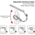 thumbnail image 4 of Minetom Christmas Stocking Holders for Mantle Set of 6, Non-Slip Adjustable Mantle Stocking Holders, Mantle Fireplace Stocking Hooks, Fireplace Stocking Hangers Set for Party Christmas Decorations, 4 of 8