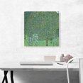thumbnail image 2 of ARTCANVAS Rosebushes Under the Trees 1905 Canvas Art Print by Gustav Klimt - Size: 18" x 18" (0.75" Deep), 2 of 9