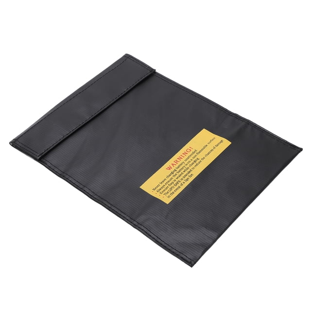 Lipo Battery Bag, Convenient To Use Lipo Explosion Proof Bag Long Service Life High Reliability Practical To Use for Workshop Black,Red,Silver