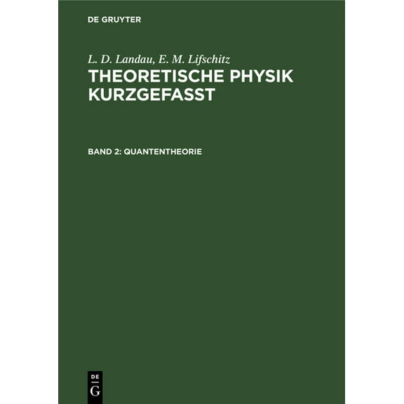 Quantentheorie, (Hardcover)