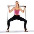 thumbnail image 5 of 1 pcs Black Fitness Yoga Pilates Bar Pilates Bar Multifunctional Adjustable Home Fitness Bar with Foot Ring Suitable for Yoga, Bodybuilding, and Fitne, 5 of 5