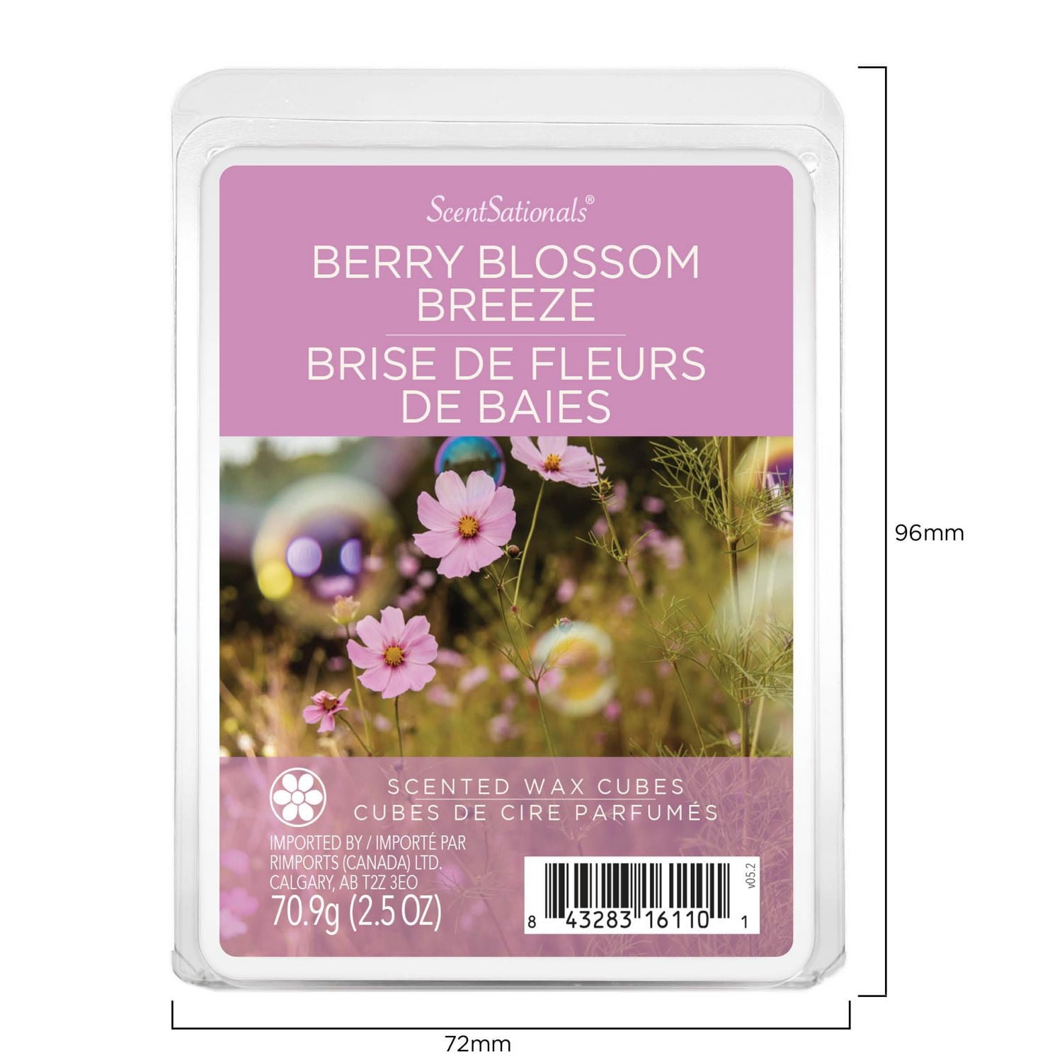 ScentSationals, Scented Wax Cubes - Berry Blossom Breeze