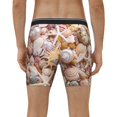thumbnail image 4 of Salouo Colorful Seashells Pattern Men's Boxer Briefs, Soft & Breathable Underwear Elastic Waistband Briefs for Men,1-Pack, 4 of 7