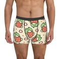 thumbnail image 4 of Wukai Frog Hold Strawberry Print Men’s Underwear Breathable Boxer Briefs,&nbsp;Moisture Wicking & Breathable-Large, 4 of 7