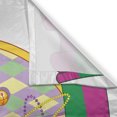 thumbnail image 3 of Ambesonne Mardi Gras Kitchen Curtains, Harlequin Lady Frame, 55"x39", Purple Yellow Green, 3 of 3
