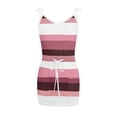 thumbnail image 4 of Kcodviy Robe de Plage pour Femmes à Rayures Mi-Longue Robe Sans Manches Dos Nu Camisole Plage Robes d'Été Mini Robe Formelle d'Automne pour Femmes Robes pour Adolescentes Robes Habillées Décontractées pour Femmes, 4 of 4