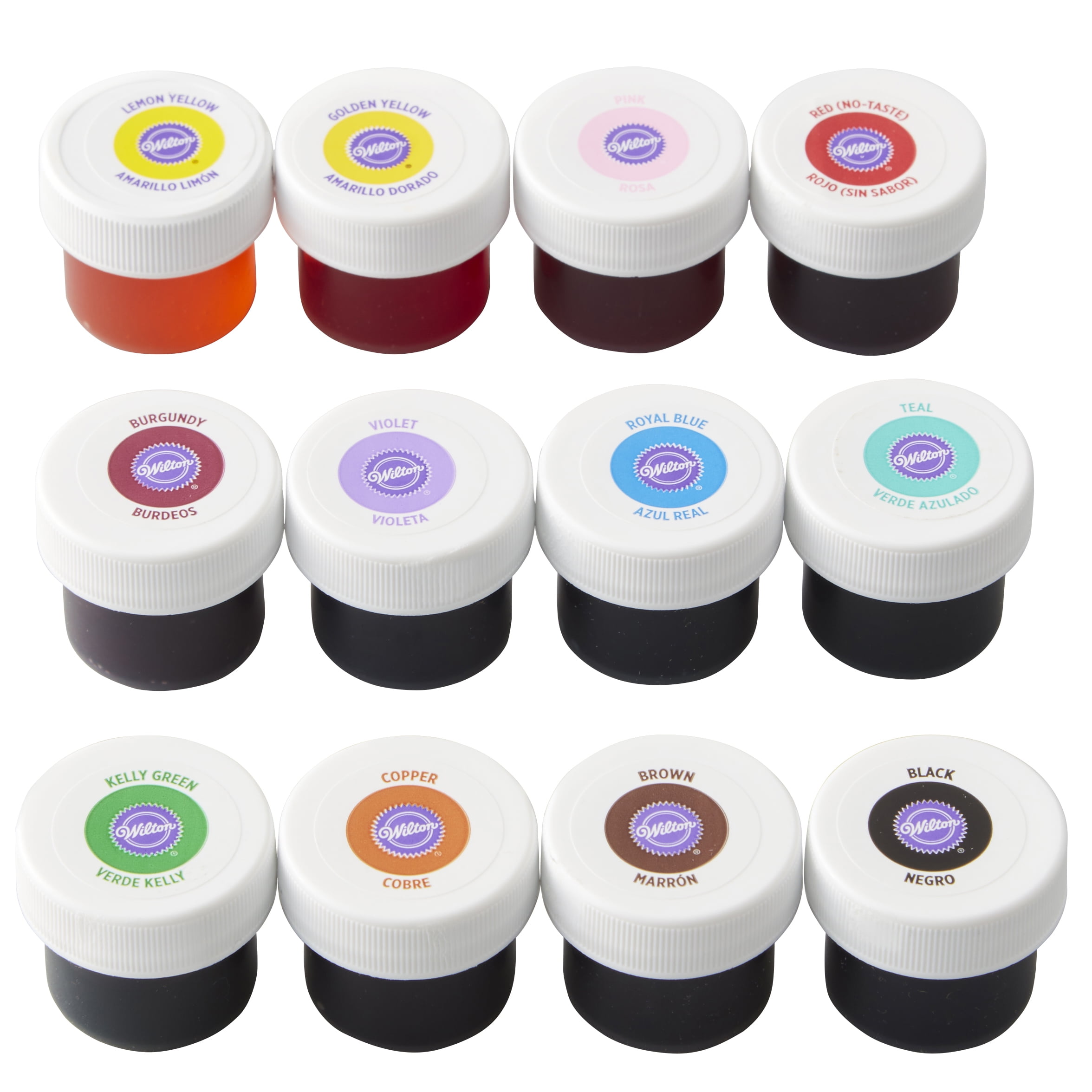 Wilton Assorted Icing Colors - 12 count, 0.5 oz jars