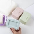 thumbnail image 3 of Caja de jabón de viaje rosa, paquete de 2 jaboneras de plástico con tapa, caja de almacenamiento de jabón fácil de limpiar para baño, ducha E, 3 of 4