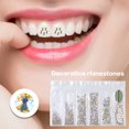 thumbnail image 3 of Joyas de diamantes de imitación dentales, joyas de dientes, gemas de decoración de dientes de cristal dental (marfil) Likrtyny Cuidado Belleza, 3 of 6