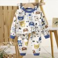 thumbnail image 2 of NOLDARES Toddler Baby Boy Girl Fall Winter Outfit Checkered Patchwork Long Sleeve Sweatshirt Pullover Tops Jogger Pants 2Pcs Clothes Set Size:2-3 Y,White, 2 of 5