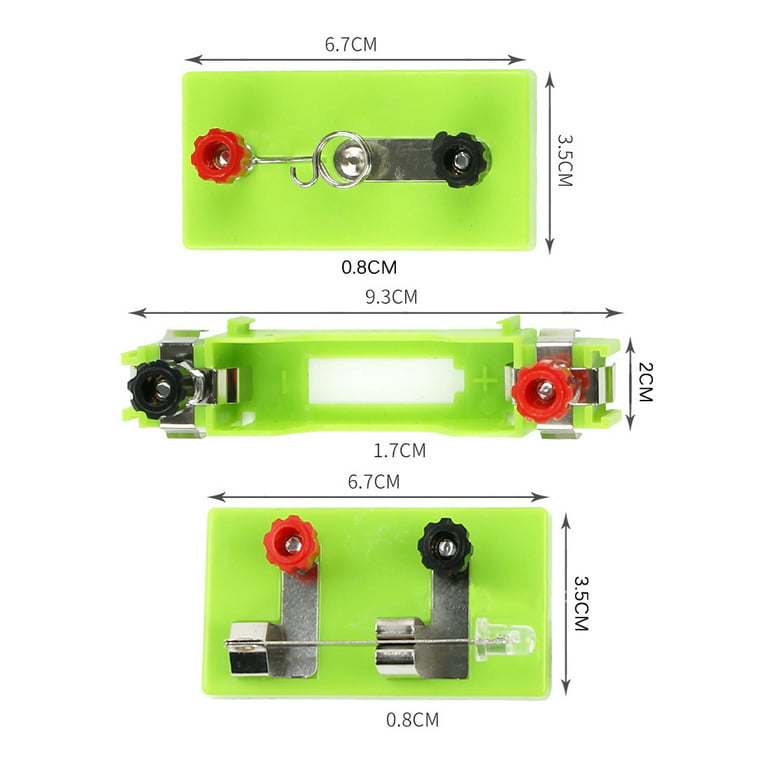 8pcs Physics Teaching Instrument electronics exploration kit mini light  bulb socket Magnetism Experiment kits Parallel Series Circuits simple  circuit