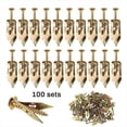 thumbnail image 2 of Kit de Tornillos y Anclajes para Paneles Yeso, Autoperforantes Mejorados 100 Piezas, Fácil Aplicación, Sin Taladros Ni Agujeros en la Pared, 2 of 5