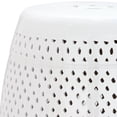 thumbnail image 4 of Pemberly Row Contemporary Ceramic Garden Stool in White Finish, 4 of 7
