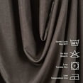 thumbnail image 3 of 3S Brother's Home Decorative Grey Curtains Extra Wide Extra Long Luxury Colors Linen Look Custom Made 5-25 Feet Made in Turkey Hang Back Tab ( 1 Panel ) Home Décor (52"Wx132"L), 3 of 6