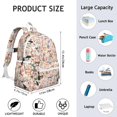 thumbnail image 6 of Chihuahua and Flower Florals Backpack for School,Cute School Bag,Schoolbag with Adjustable Shoulder Straps & Padded Back,13.4"x11"x4.7", 6 of 6