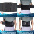 thumbnail image 5 of 4XL Lumbar Support Belt for Men Heavy Lifting Work, Back Brace for Lower Back Pain, Breathable Support Belt with Lumbar Pad for Scoliosis, Herniated Disc, Sciatica (Fit Size:63''-68.9''), 5 of 15