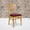 Burgundy Vinyl Seat/Natural Wood Frame, variant on Emma + Oliver 2 Pack Ladder Back Walnut Wood Restaurant Chair - Burgundy Vinyl Seat