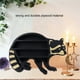 thumbnail image 4 of Estante de Cristal de Animales, Estante de Pantalla de Cristal 13.8 Pulgadas de LARGO 9.1 Pulgadas de 3 Niveles Diseño de Mapache para Oficina, 4 of 7