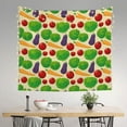 thumbnail image 3 of Daiia Vegetable Pattern Tapestry 60x51 Inches Wall Hanging Tapestry Artistic Wall Hanging Bedroom Wall Decor Living Room Tapestry Dorm Room Decor, 3 of 9