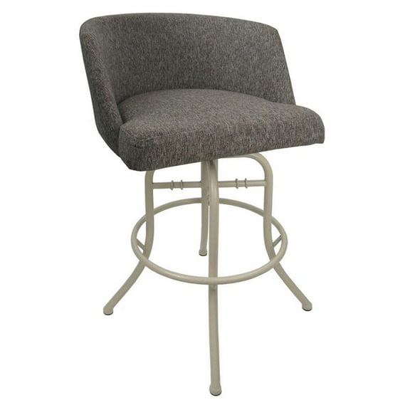 Swivel Tilt Metal Bar Stool 30" Joey - Mojave Grey - Beige