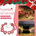 thumbnail image 1 of Fiudx Guirnalda de Luces con Forma de Corazón para San Valentín, 10/20 Led a Pilas, Diseño de Pvc Flexible, Decoración Interior/Exterior, Ideal para Dormitorio, Fiesta, Boda, 1,65 M/3 M de Largo., 1 of 7