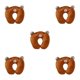 thumbnail image 1 of Ounissouiy Almohadas para viajar Suaves y de apoyo En forma de U para un viaje reparador Almohadas en forma de U Dormir Oso pardo 26*30 cm Type2 NO2, 1 of 6