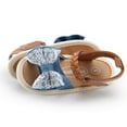 thumbnail image 3 of Baby Girls Summer Sandals Anti-Slip Soft Sole Ruffle Flat Shoes, 3 of 5